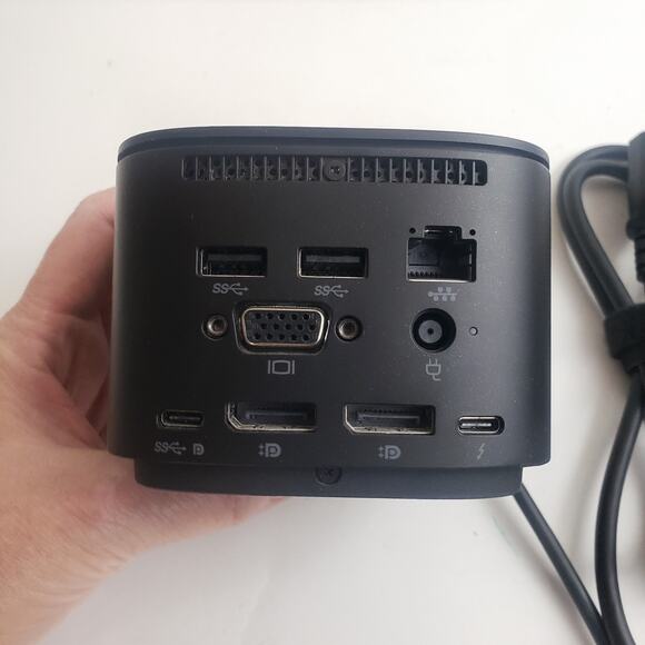 HP Thunderbolt 120W G2 Docking Station HSN-iX01 with 120w AC Adapter Tested - Picture 4 of 9